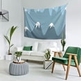 thumbnail image 5 of ZICANCN Funny Tapestry for Bedroom Aesthetic,Blue Mountains Alps Snow Pattern Wall Tapestry for Living Room 60x40 Inches, 5 of 8