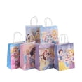thumbnail image 2 of Bolsas de regalo de papel de princesas de Disney, seis bolsas de fiesta de princesas, decoraciones para fiestas de cumpleaños, baby shower para niños, bolsas de dulces para bodas, suministros, 2 of 4