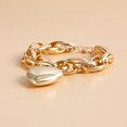 thumbnail image 3 of YYKihy Chunky Pendant Necklaces Gold Punk Puffy Love Thick Chain Choker Necklaces Charm Statement Jewelry For Women Teen Girls, 3 of 5