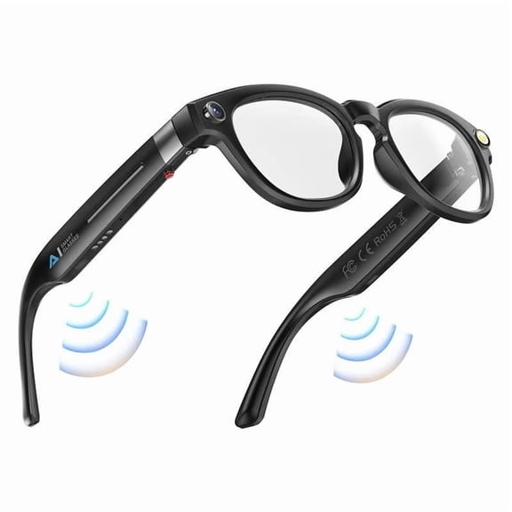AI Smart Glasses with 1080P Camera, Bluetooth Sunglasses for Men, Video Recording, Real-Time Translation, Music & Calls