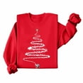 thumbnail image 6 of Rutainlusire Womens Fashion Casual Cute Christmas Sweatshirts 2025 Women Christmas Printed Fashionable Loose Casual Long Sleeved Top Regular Sleeve Hoodless Sweatshirt, 6 of 6