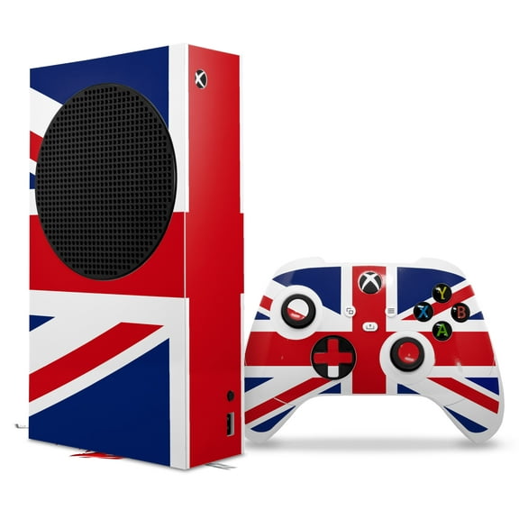 WraptorSkinz Skin Wrap compatible with the 2020 XBOX Series S Console and Controller Union Jack 02 (XBOX NOT INCLUDED)