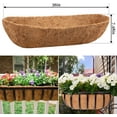 thumbnail image 2 of LShunze 36in Natural Trough Coco Coir Liners Planter Replacement, Pre-Formed Window Basket Coconut Coir Fiber Liner for Garden Window Flower Box Pots, Fence Trough Planter, Wall Planter Basket, 2 of 8