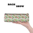 thumbnail image 2 of Naloa Tropical Flamingo Print Leather Pencil Case - Portable Big Capacity Pencil Pouch Organizer Bag Stationery Bag for Work & Office Pencil Pen Case, 2 of 5