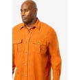 thumbnail image 4 of KingSize Men's Big & Tall Signature Solid Flannel Shirt, 4 of 6
