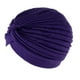 thumbnail image 1 of Mujeres señoras elástico turbante cabeza envoltura Chemo Bandana Hijab estilo indio sombrero Púrpura Zulema Sombrero de turbante para mujer, 1 of 8