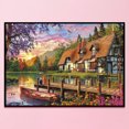 thumbnail image 3 of 11CT punto de cruz completo paisaje estampado DIY algodón hilo impreso costura Hugtrwg  Para estrenar, 3 of 9