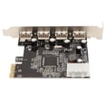 thumbnail image 3 of PCIe To USB2.0 Expansion Card, 4 Ports High Stability Widely Compatible PCIe To USB 2.0 Card  for Desktop, 3 of 7