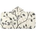 thumbnail image 5 of Yayeee Kids Hooded Towels Toddler Soft Absorbent Beach Bathing Wrap 50" x 23.5", Leaves Pattern, 5 of 5