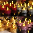 thumbnail image 1 of Velas electrónicas LED para decoración navideña, té, cera y polvo para fiestas de cumpleaños creativas, 1 of 5