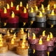 thumbnail image 1 of Velas electrónicas LED para decoración navideña, té, cera y polvo para fiestas de cumpleaños creativas, 1 of 5