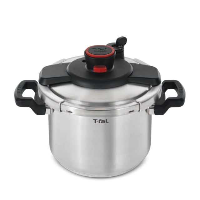 Utensilios de Cocina a Presión T-fal Plateados Clipso P45007 de Acero Inoxidable