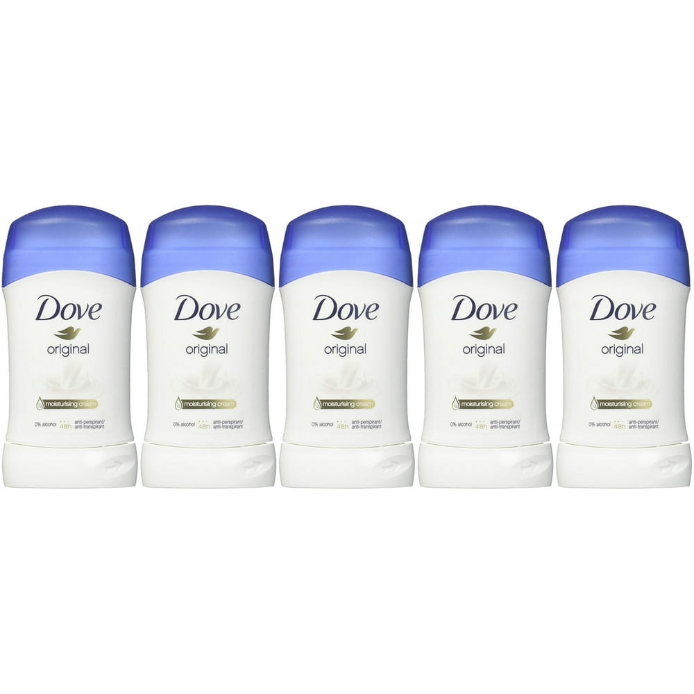 Dove Original Antiperspirant Stick, 40 Ml / 1.4 Ounce (Pack of 5