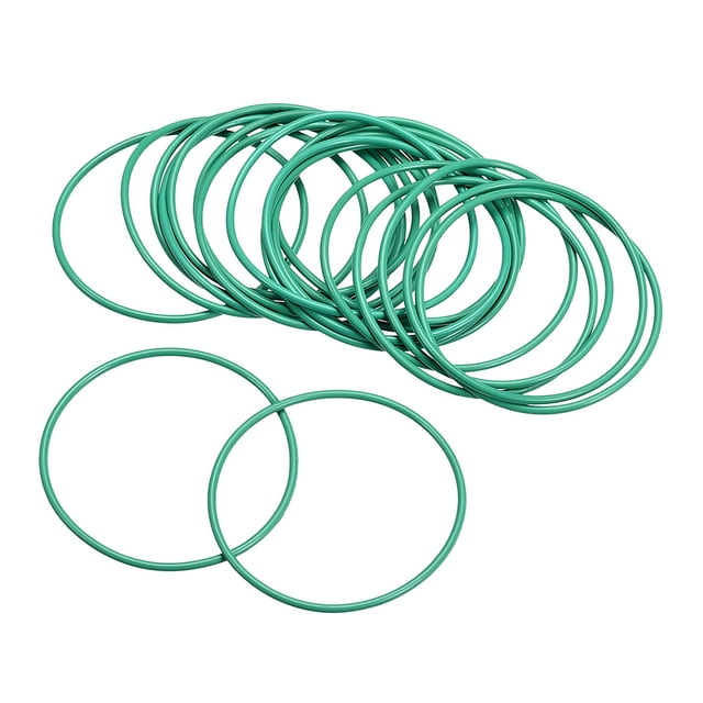 Fluorine Rubber O Rings 43mm OD, 40mm Inner Diameter, 1.5mm Width, Seal Gasket Green 20Pcs