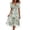 Z12Green, variant on Tea Length Bridesmaid Dresses for Wedding V Neck Short Sleeve Formal Dresses for Women Light Blue S