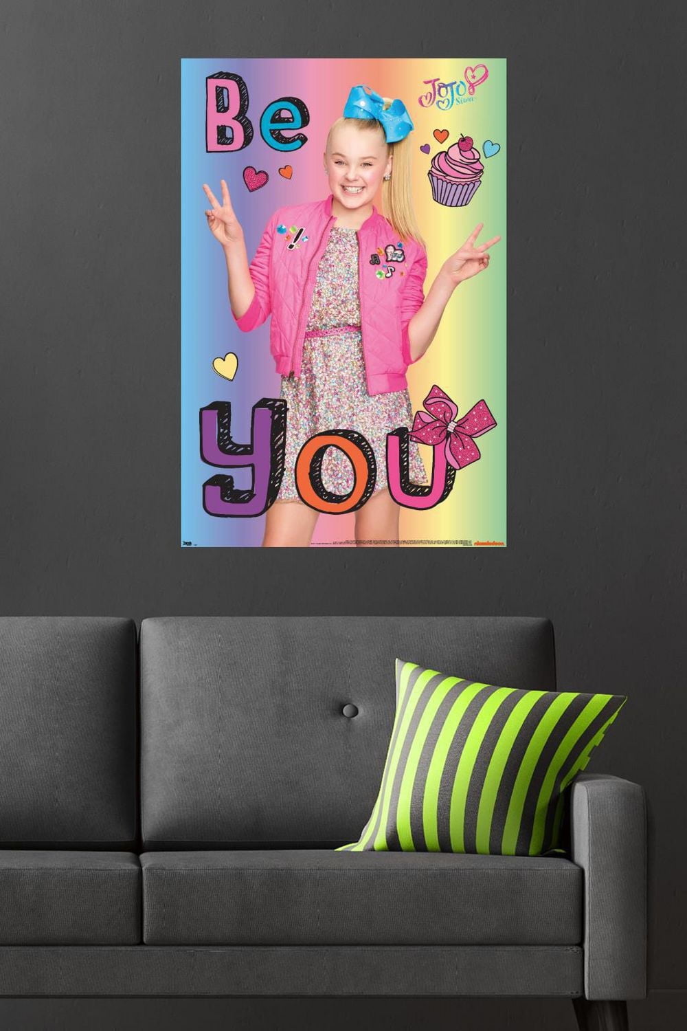 Nickelodeon JoJo Siwa - Be You Wall Poster, 22.375" x 34"