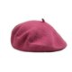thumbnail image 1 of Boinas de pintor de color liso para mujer y para invierno, gorro cálido para mujer, 1 of 2
