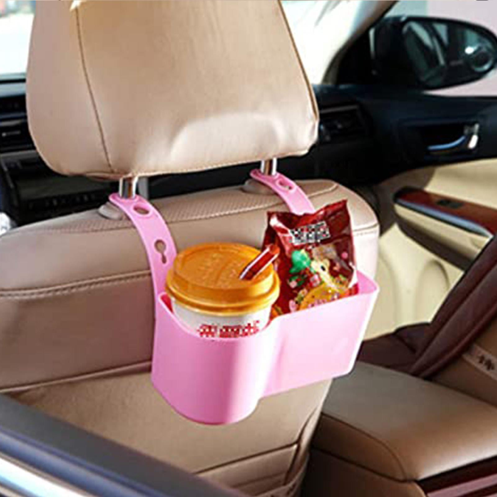Car Headrest Seat Back Organizer Cup Holder Drink Pocket Food Tray Cup  Holder - Jxlgv
