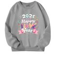 thumbnail image 1 of JAKANYQ Chandail en Molleton à Manches Longues pour Filles et Garçons, Couleur Unie, Col Rond, Sport Décontracté, Gris 2-3 Ans, 1 of 5