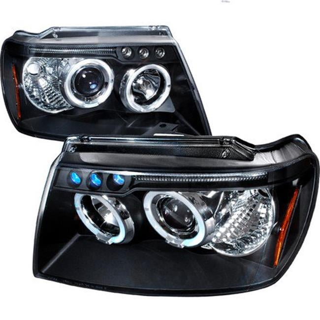 Spec-D Tuning 2LHP-GKEE99JM-TM Black Projector Headlight Halo Led