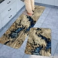 thumbnail image 4 of Kitchen Mats for Floor Set of 2 Pieces Marble Pattern Kitchen Rugs and Mats Non Skid Washable Kitchen Floor Mat(17" Wx30 L+17" Wx 47" L), 4 of 6