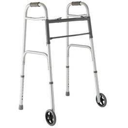 Drive Medical Lightweight Deluxe Folding Walker for Seniors