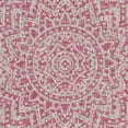 thumbnail image 6 of SAFAVIEH Courtyard Josiah Floral Medallion Indoor/Outdoor Runner, 2'3" x 8', Light Grey/Fuchsia, 6 of 7