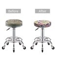 thumbnail image 6 of Lsque Colorful Poodle Dog Round Bar chair cushion covers Velvet Fabric Premium Comfort Protects from Scratches and Stains for 14-17 Inch Chair- 14 inch, 6 of 7