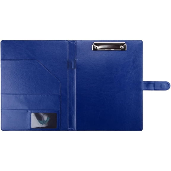 Faux Leather Expanding Portfolio Folder – Professional Padfolio Binder for Business, Interview, Office, and School Use