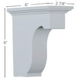 thumbnail image 2 of Ekena Millwork 2 7/8"W x 6"D x 6"H Legacy Bracket, 2 of 5