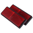 thumbnail image 2 of 10Pair Rectangle Red Reflectors Universal for Motorcycles ATV Bikes Dirt Bikes, 2 of 5