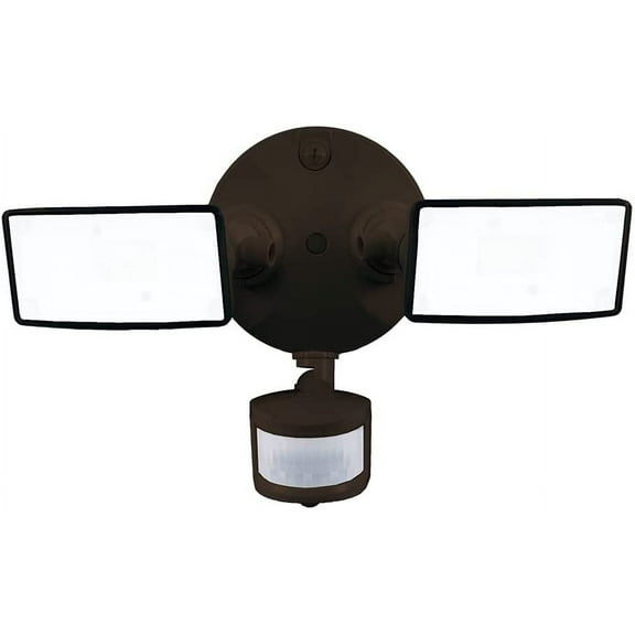 HALO Outdoor LED Security Light TGS2S402MSRB - Motion Sensor, 2 Heads - Bronze