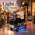 thumbnail image 6 of Ecomobi 4 Wheel Foldable Mobility Scooter for Senior with Removable Dual Lithium Battery, 41 lbs Lightweight Powered Wheelchair for Adult,300 lb Capacity,Travel Scooter for Elderly,Gray, 6 of 9