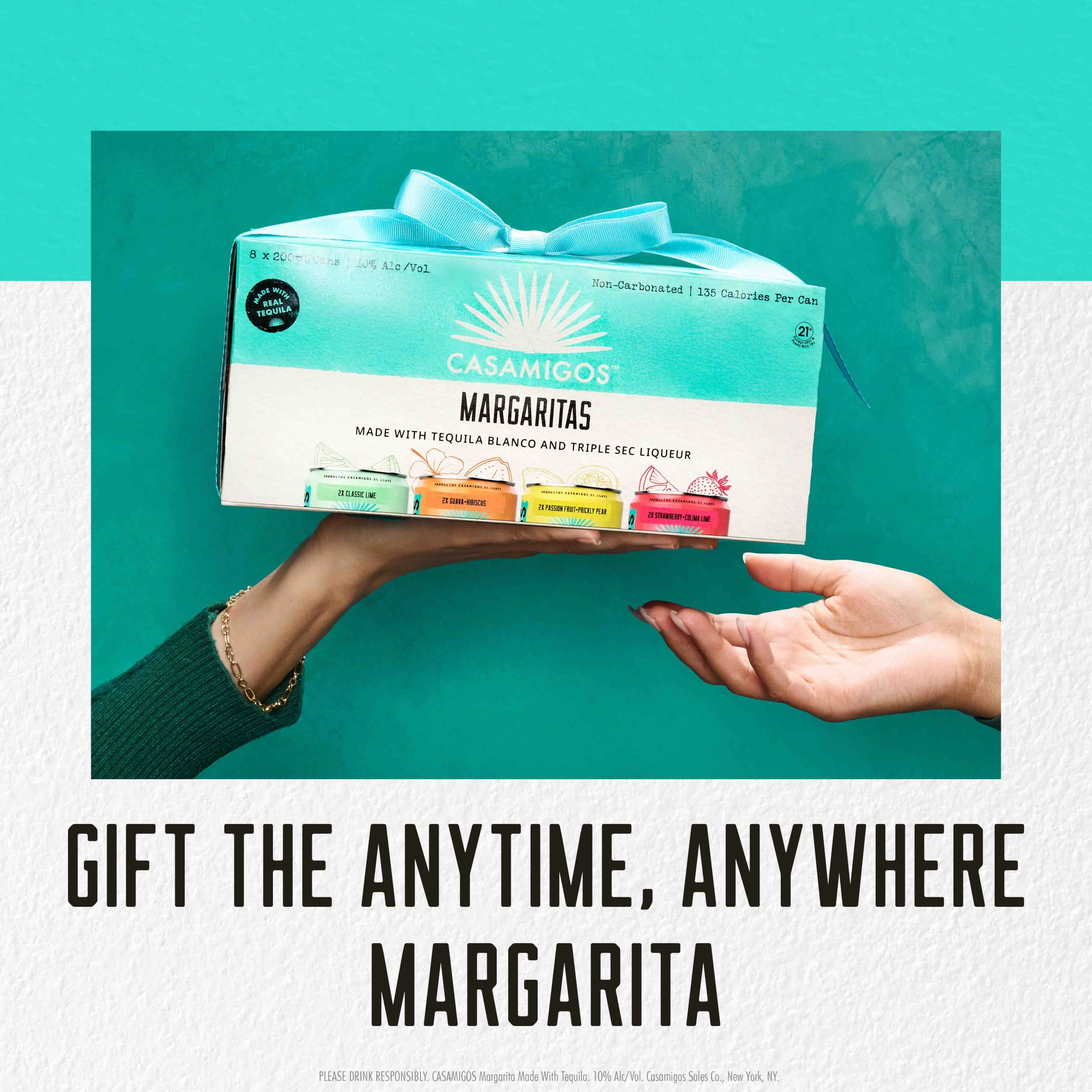 Casamigos Margaritas Variety Pack, 8 Pack, 200 mL Cans, 10% ABV