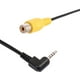 thumbnail image 4 of Cable de 2.5mm a RCA de Uxcell, adaptador de video y audio de conector macho estéreo de 2.5mm a hembra RCA para cámara de respaldo GPS DVR - 8 pulgadas, 4 of 5