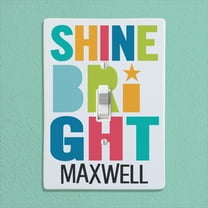 Shine Bright Personalized Kids Bedroom Light Switch Cover