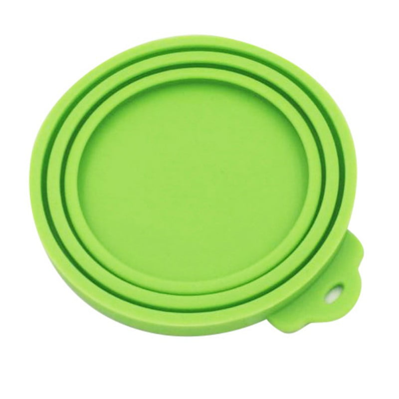 Bangus Pet Food Can Cover Silicone Can Lids For Dog And Cat Food Green