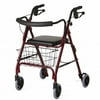 MDS Online Deluxe Rollator Lightweight with Curved Backrest in 4 Great Colors!