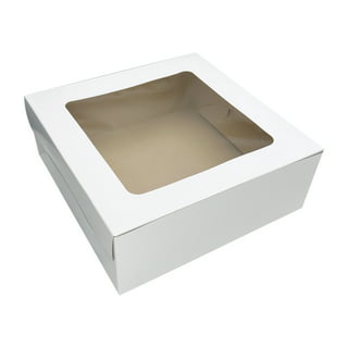 SCT® Tuck-Top Bakery Boxes, 9 x 9 x 2.5, White, 250/Carton