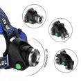 thumbnail image 4 of Linterna Frontal Recargable YONGSHENG para Cabeza o Casco con Intensidades de Luz Incluye Baterías Y Cargador, 4 of 4