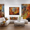 thumbnail image 3 of Designart - Dreaming of Stained Glass - Abstract Framed Canvas Artwork, 3 of 4