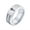 Silver, variant on Men's Women's Stainless Steel 9MM Brushed Finish Classic Cross Band Ring Gold Size 7