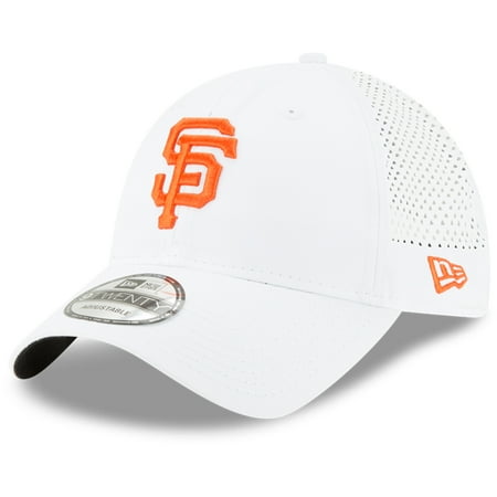 San Francisco Giants Home Accessories San Francisco Giants New Era Perforated Pivot 9TWENTY Adjustable Hat - White - OSFA ()