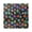 Black, variant on 7.78in Colorful Snowflakes Square Wall and Table Clock Dual Use Vintage Design in Black or Gold