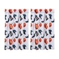 thumbnail image 2 of Halloween Kitchen Curtains 28x47 Inch 2 Panels, Washable Polyester Short Window Curtain with 2D Halloween Print, Light Filtering Bedroom Bathroom Decor, 2 of 6