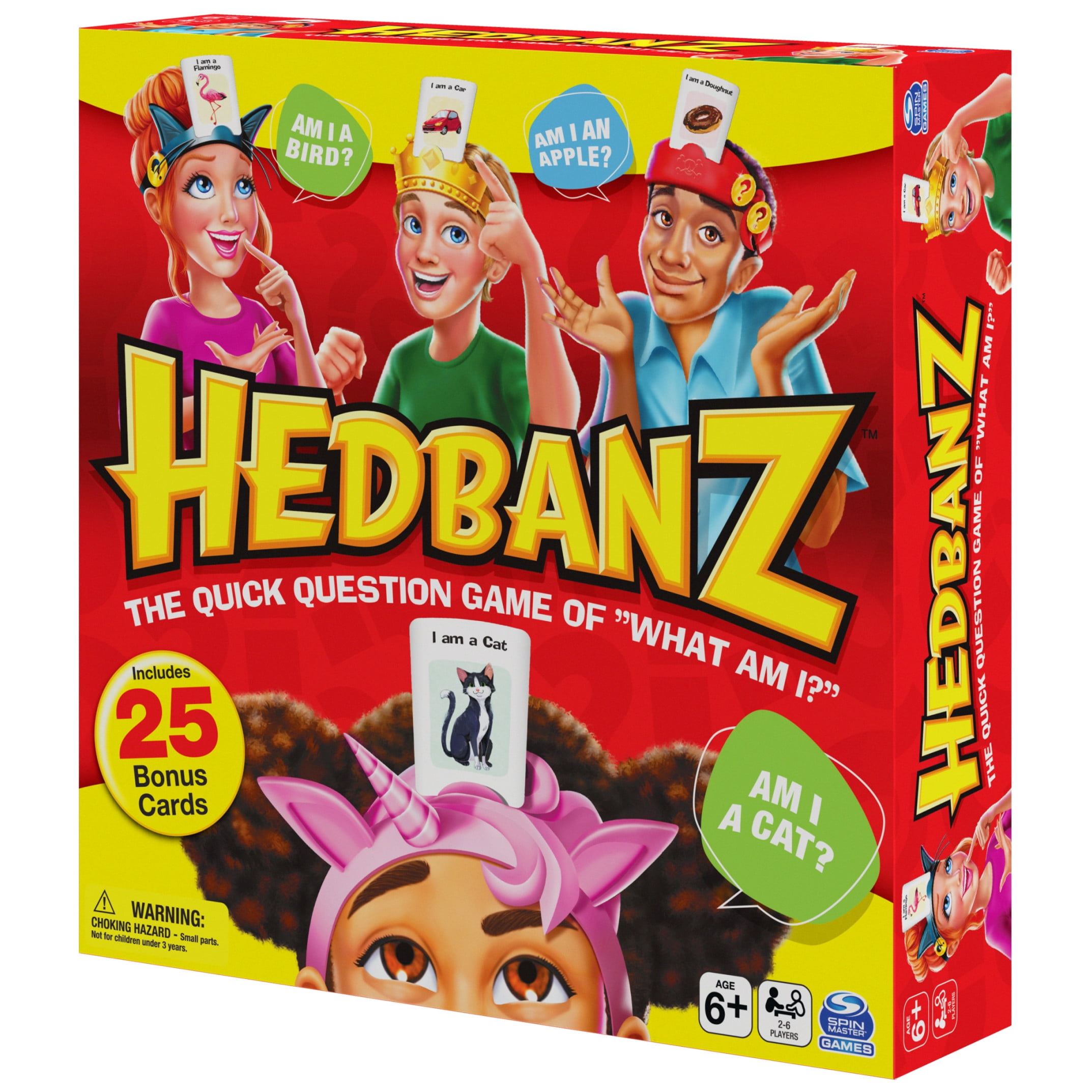 Hedbanz Picture Guessing Game with 25 Bonus Cards, for Kids Ages 6+, Walmart Exclusive