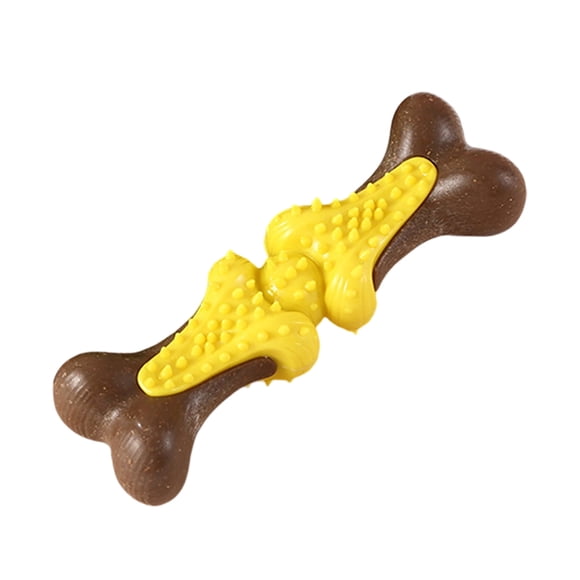 Jouet à Mâcher pour Chien Matériau Écologique Durable Design Texturé Retrait de Plaque Massage des Gencives Sans Fragment pour Chiens Moyens à Grands Soins Bucco-Dentaires