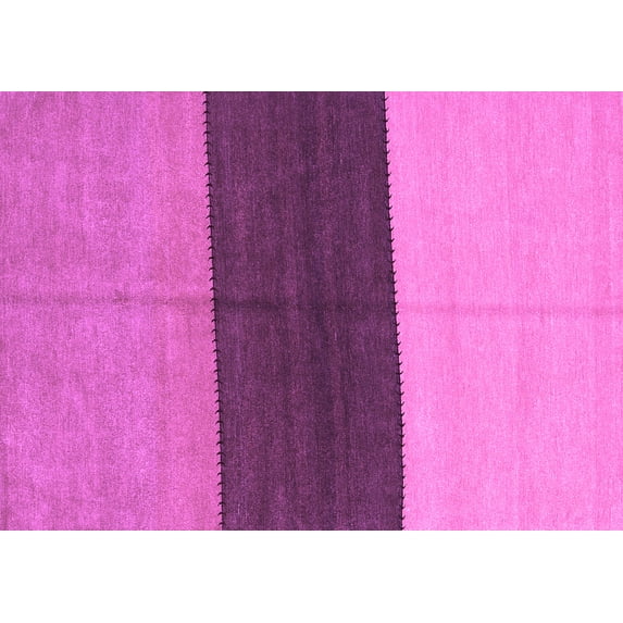 Ahgly Company Indoor Rectangle Abstract Purple Contemporary Area Rugs, 2' x 4'