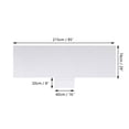 thumbnail image 4 of Muka Cotton Beach Pool Lounge Chair Cover Terry Bath Towel with Side Pockets, 29" x 85"-White, 4 of 8