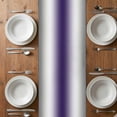 thumbnail image 5 of Gray Purple Table Runner 70 Inches Long, Modern Gradient Geometric Cotton Linen Table Runners Dresser Scarves, Decorative Fabric Tabletop Scarf Furniture Cover for Home Dinner Party 13"x70", 5 of 9